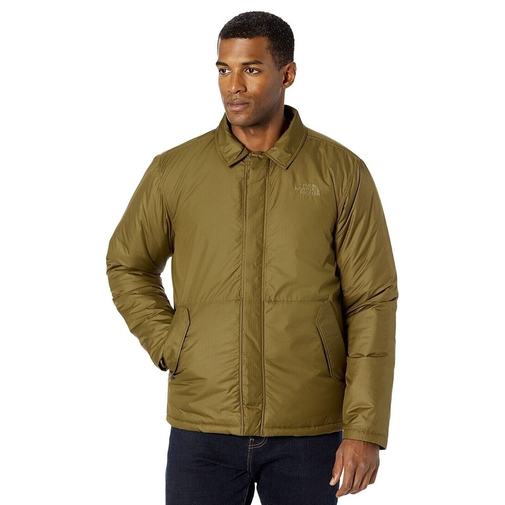 The North Face Auburn Full Button Front Jacket Olive Green Size Medium M NEW